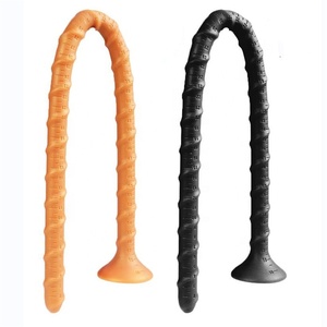 <strong>Super</strong> Long Silicone <strong>Anal</strong> Plug Realistic Twisted Texture Design for Couples Butt Plug Sex Toys - Product Image 1