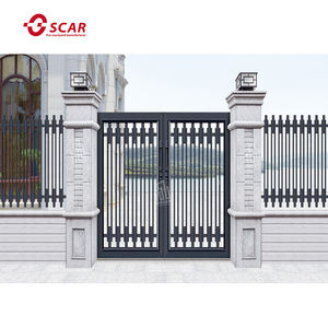 Portón principal individual para casa, puertas de entrada de hierro, diseño de aleación de aluminio, para Villa y casa - Product Image 2