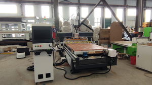 Lu diao 1325 phổ biến ATC CNC Router Straight-Row Công cụ thay đổi máy cắt máy móc + ROTARY trục chế biến gỗ Máy cắt - Product Image 3