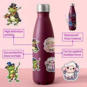 Cross-Border 50 Cute Animal Graffiti PVC Waterproof <b>Stickers</b> for <b>Luggage</b> Decoration Children's Planner & Wholesale - Product Image 2