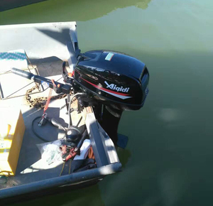 Nouveau moteur hors-bord à essence 2 temps 15 CV T15 avec commande au volant pour bateau - Product Image 1
