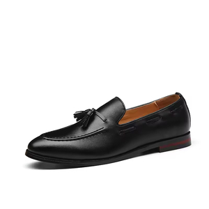 Chaussures habillées pour hommes à expédition rapide, chaussures de ville en cuir véritable, talon bas, pour le bureau, les fêtes, soutien de la voûte plantaire, imperméables, haute qualité, neuves - Product Image 3