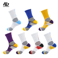 LINGTU Chaussettes de sport Elite Chaussettes de basket-ball en coton Chaussettes athlétiques antidérapantes