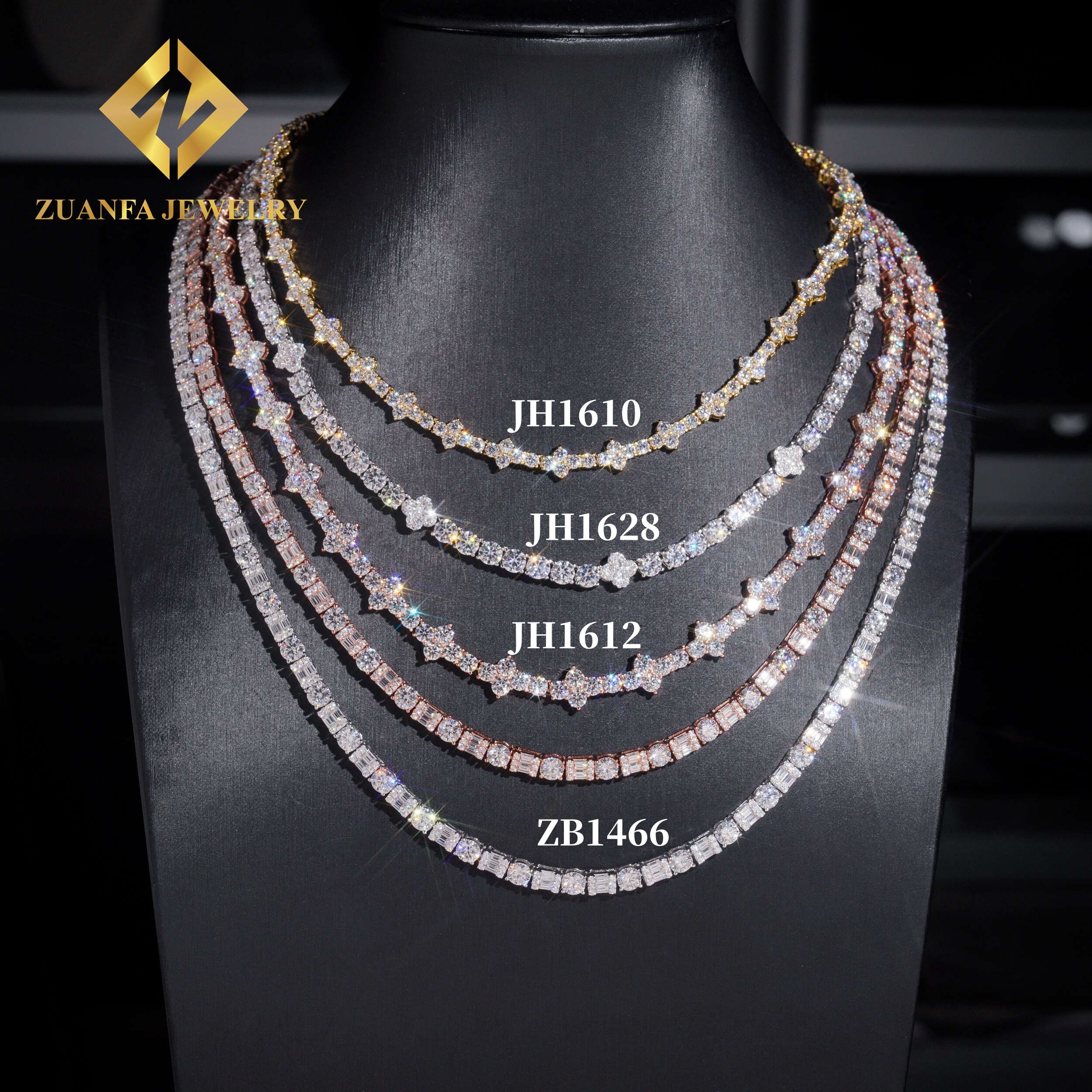 JH1612 -- 4mm cross tennis chain