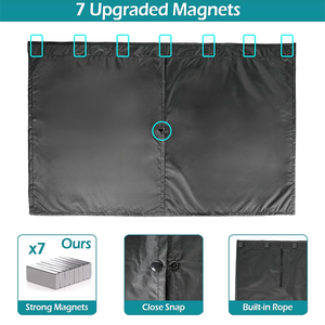 2 Pack Car <b>Window</b> <b>Shades</b> Magnetic Double Layer Car Side <b>Window</b> Privacy Safe <b>Shades</b> Back <b>Window</b> Curtains for Baby - Product Image 4