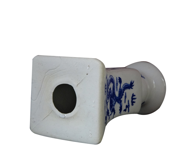 Antique Blue & White Ceramic Candle Holder For Home Decor - Oem