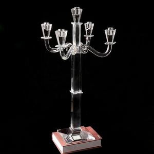 <span class=keywords><strong>Chandelier</strong></span> de Table en <span class=keywords><strong>cristal</strong></span> avec Tubes en verre, <span class=keywords><strong>5</strong></span> <span class=keywords><strong>Branches</strong></span>, <span class=keywords><strong>chandelier</strong></span>, décoration de maison, mariage - Product Image 2