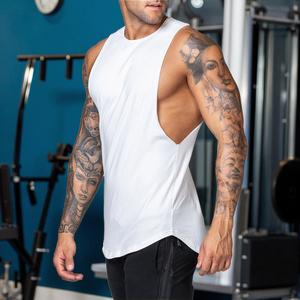 Débardeurs de sport pour hommes, grandes tailles, tricotés, 100 % coton, formels, sans manches, avec logo personnalisé imprimé - Product Image 1