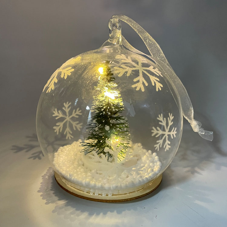 Northlight Boule de Noël en Verre 2 Finitions - 3.25 Pouces (80mm) - Noir - 6ct