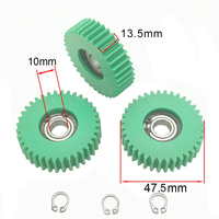 Engrenages planétaires à 36 dents 47.5x13.5 Engrenage moteur de moyeu de roue pour vélo électrique avec roulement 10mm 6900 Engrenages en nylon pour vélo électrique Accessoire pour vélo électrique