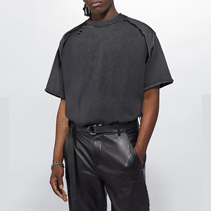 Custom Designer Brand Printed Luxury Cool Feeling 100% Cotton t Shirts Men Designer Aged Styles Oversize Men's t-Shirt - Product Image 2