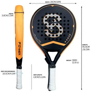 Fabricant fournissant un <span class=keywords><strong>motif</strong></span> <span class=keywords><strong>de</strong></span> surface <span class=keywords><strong>de</strong></span> couleur personnalisé 3K 12K18K 24K Raquette <span class=keywords><strong>de</strong></span> padel professionnelle en polyester en forme <span class=keywords><strong>de</strong></span> diamant en <span class=keywords><strong>fibre</strong></span> <span class=keywords><strong>de</strong></span> carbone - Product Image 2