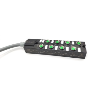 Sistemas de Distribución Inteligente bibo IP67, Caja de Conexiones IO de 8 Vías con Indicador LED, 24V 4A, Cables PUR/PVC - Modelo SVLEC 980823 - Product Image 2