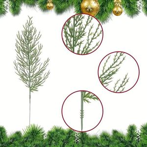Branche de pin artificielle verte de 35 cm, haute simulation, pour décoration intérieure de Noël, fleur décorative, accessoires de photographie - Product Image 3