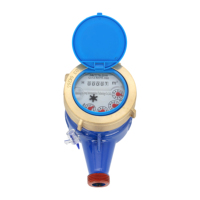 High Accuracy Wet Type Rotary Vane Water Meter LXSK Series Mechanical Cold Water Meter With Anti Backflow Check Valve