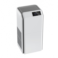 Purificateur d'air portable double HEPA 13 avec contrôle WIFI par application, grand modèle avec moniteur de qualité de l'air et filtre à charbon actif pour salon