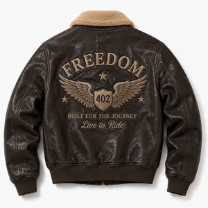 Giacca <span class=keywords><strong>Bomber</strong></span> G1 in <span class=keywords><strong>Pelle</strong></span> Personalizzata all'Ingrosso per <span class=keywords><strong>Uomo</strong></span>, Colletto in Sherpa, Ricamo Personalizzato, Giacca Moto Marrone, Streetwear OEM ODM - Product Image 2