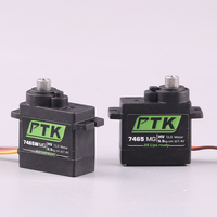 PTK 7465W MG 9g Servo numérique 180 ° 1/8 Servo 5kg Servo de voiture RC à voilure fixe engrenage en métal étanche pour Drones accessoires échelle 1/8