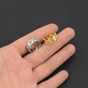 Best Sales Minimalist Popular Design Gold Silver Plated Stainless Steel <b>Ring</b> Fashion Unisex's <b>Adjustable</b> <b>Rings</b> Wholesale Jewelry - Product Image 1