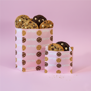 Food Takeaway Recyclable Greaseproof Side Gusset Heat <b>Seal</b> Pastry Bag <b>Waxed</b> Bags Fried Chicken Cookie Popcorn Paper Bag - Product Image 2