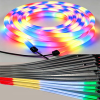 Tube LED DC12V 24V, éclairage à 360 degrés, DMX512 & SPI, bande LED néon flexible en silicone, diamètre 22 mm, pour bar, KTV, club