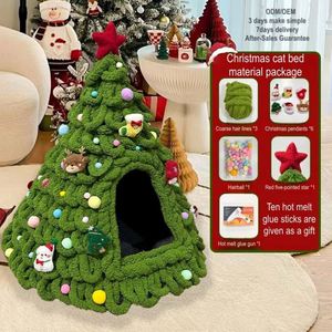 Luxurious Triangle <b>Dog</b> <b>Bed</b> Fluffy Cat <b>Bed</b> <b>Cave</b> Cute Cartoon Style Handcrafted Winter Eco-Friendly Modern Fashion Design - Product Image 1