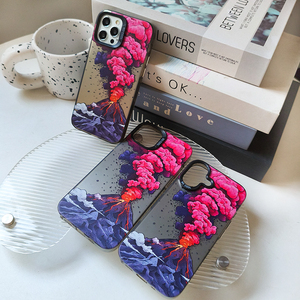 <span class=keywords><strong>Nouvelle</strong></span> coque de téléphone portable au design volcanique pour iPhone 16 Plus 17 Air Pro Max, coque électro-plaquée antichoc, coque arrière - Product Image 5