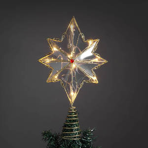 Eaglegifts 20 + год фабричное хорошее качество 32 см 3D освещенные золотые Рождественские украшения елочные украшения звезда Фигурки жениха и невесты; - Product Image 2