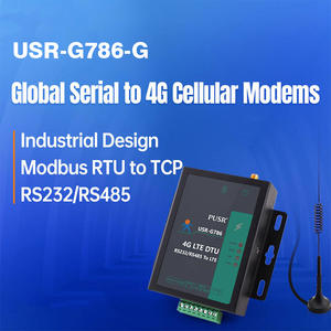 G786-G LTE Cat 4 工业 DTU 150 Mbps 下行链路 RS232 RS485 转 4G 调制解调器 Modbus TCP SMS 透明传输 CE RoHS 适用于 SCADA - Product Image 2