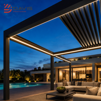 Pavillon-Hersteller: Elektrisch bedienbare, ausziehbare Aluminium-Pergola mit individueller Pavillonstruktur für Großhandelsprojekte