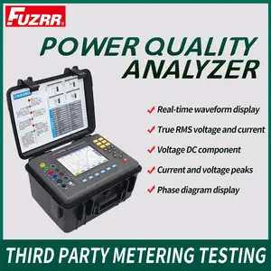 FUZRR ES4000 multifunktionaler dreiphasiger Stromqualitäts-Analysator aktive reaktive Strommessung