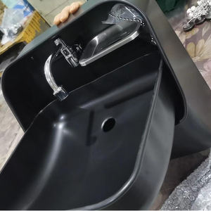 GUANGRUN GR-595B Lavabo Plegable de Acero Inoxidable SUS304 con Grifo Negro y Desagüe para Yates, Baños Públicos y Accesorios para Autocaravanas - Product Image 2