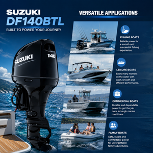 Moteur hors-bord marin <span class=keywords><strong>Suzuki</strong></span> DF140BTL 140 CV, 4 cylindres, arbre long, EFI, pour bateau de plaisance et bateau de pêche - Product Image 2