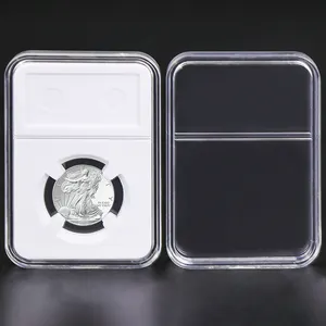 Ultrasons clair 30mm plastique NGC vieilles dalles de pièces de monnaie PCGS pièces de monnaie commémoratives support de dalle Capsules acrylique pièce vitrine