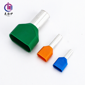 Cosses de câblage pré-isolées à double fil de type tube série TE E, en cuivre étamé, 0,5-16 mm², connecteur de rail DIN, embout de câble - Product Image 1