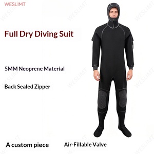 Nouvelle combinaison étanche en néoprène 5 mm 2026 avec capuche pour kayak, col et poignets entièrement étanches, combinaison de plongée imperméable W235 - Product Image 5