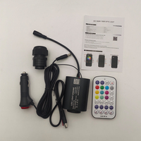 Kit d'éclairage LED à fibres optiques 6W, 500 étoiles, fibres de 2m 0,75mm, changement de couleur RGBW, contrôle par application/télécommande, décoration intérieure de coffre de voiture