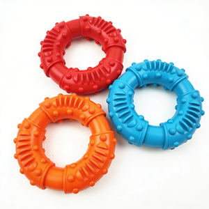 Donut Köpek Oyuncağı Aşınmaya Dayanıklı Isırmaya Dayanıklı Diş Kaşıma Halkası Orta Büyük Köpek Golden Retriever Can Sıkıntısını Giderici Evcil Hayvan Oyuncağı - Product Image 2