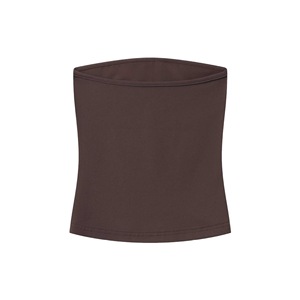 <span class=keywords><strong>Top</strong></span> Bandeau <span class=keywords><strong>sin</strong></span> <span class=keywords><strong>Tirantes</strong></span> para Mujer, Ajustado, de Algodón Jersey, Color Marrón y <span class=keywords><strong>Blanco</strong></span>, Casual, de Alta Calidad, con Logotipo Personalizado OEM al por Mayor - Product Image 1