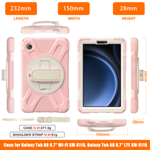 Custodie Protettive Ibride in Silicone per <span class=keywords><strong>Tablet</strong></span> <span class=keywords><strong>Samsung</strong></span> Galaxy Tab A9 8.7 2023 - Product Image 6