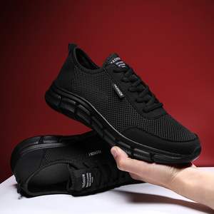Chaussures de sport pour hommes grande taille, respirantes, en maille, légères, semelle MD, à lacets, souples, pour la course et la marche printemps-été - Product Image 6