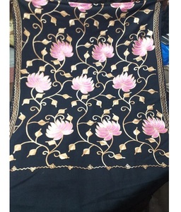 Elegant Embroidered Digital Print Viscose Shawl Long Fringe Traditional Winter Scarf Soft Warm Breathable Durable Classic Design - Product Image 1