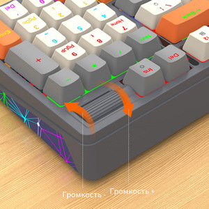คีย์บอร์ดเกมมิ่งรัสเซีย <span class=keywords><strong>K95</strong></span> แบบกลไก <span class=keywords><strong>RGB</strong></span> ไร้สายสามโหมด รองรับการเปลี่ยนสวิตช์แบบ Hot-swappable เชื่อมต่อผ่านบลูทูธ - Product Image 5