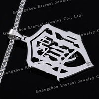 Pendentif personnalisé de mode en Moissanite VVS et Saphir de laboratoire, en Argent S925, Or massif 9k 10k 14k 18k, style Hiphop Iced Out avec breloques lettres