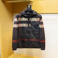 Nouvelle Veste Tendance Printemps/Automne 2026 à Carreaux Imprimés, Veste à Capuche Décontractée pour Homme, Manteau Fin Premium