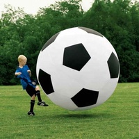 Grand ballon de football gonflable en PVC pour terrain de jeu, plage et événements sportifs