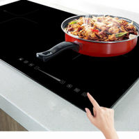 Plaque de verre noire 220V 2000W 1 double brûleur table de cuisson électrique cuisinière à induction cuisinière à induction