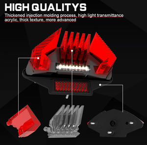 Luz trasera LED de alta potencia <span class=keywords><strong>para</strong></span> motocicleta Emark, luz trasera de freno trasero <span class=keywords><strong>para</strong></span> matrícula <span class=keywords><strong>para</strong></span> BMW F650GS F800 R1200GS Adventure 1200R - Product Image 3