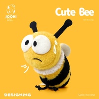 Coussin d'emmaillotage en peluche courte Fun Bee Bano en forme d'insecte, rembourré en coton PP, pour filles de 14 ans et plus, cadeau d'anniversaire