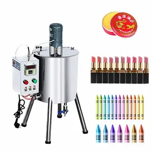 REX-C700 15L/30L Stainless steel shell paste lipstick mixing heating stirring equipment lipstick filling machine